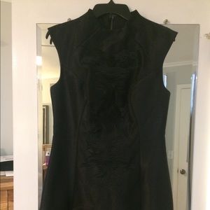 Little Black Dress with Asian Flair. Great detail.